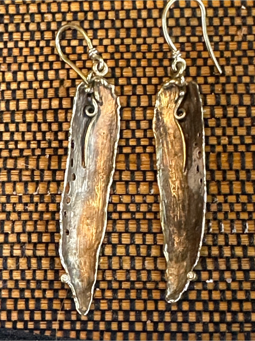 Handcrafted Leaf Dangle Earrings - Women Jewelry